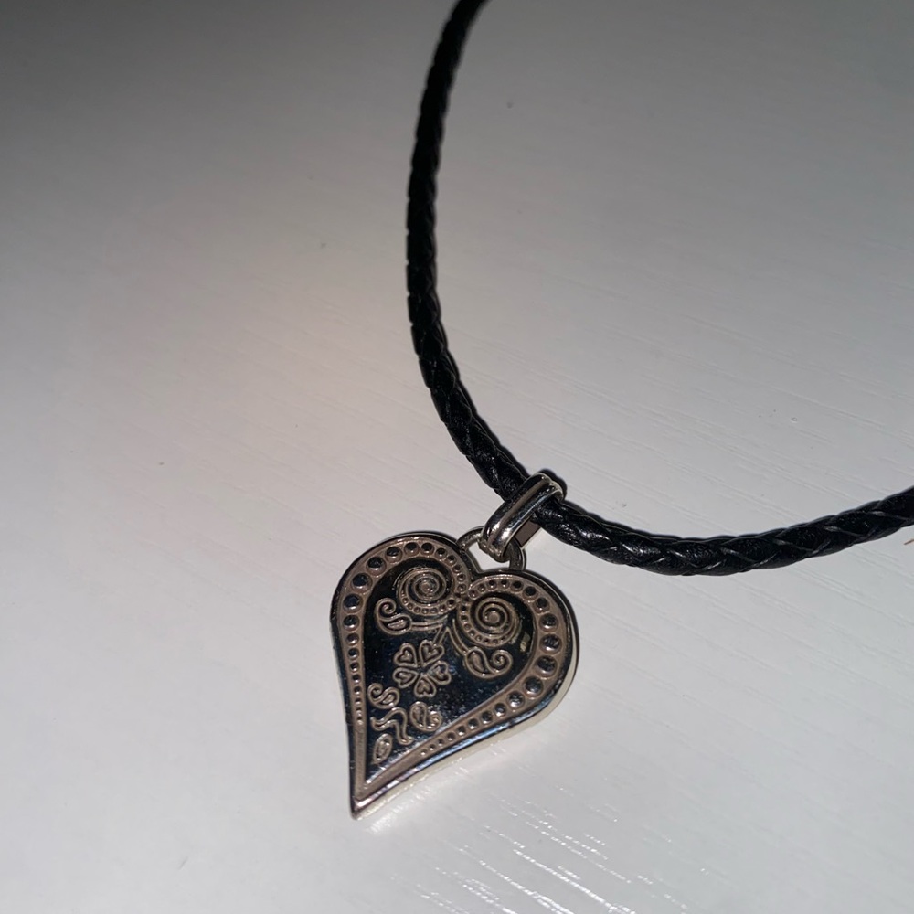 Brighton “Ophelia Heart” Leather Necklace